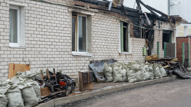 Professional Fire Damage Repair technician working in Arlington, VA